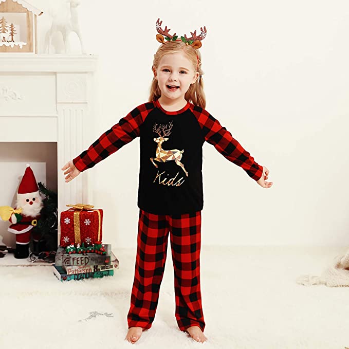 Family Christmas Pajamas Set | Cartoon Print Me Outfits Family Clothes Xmas Gifts