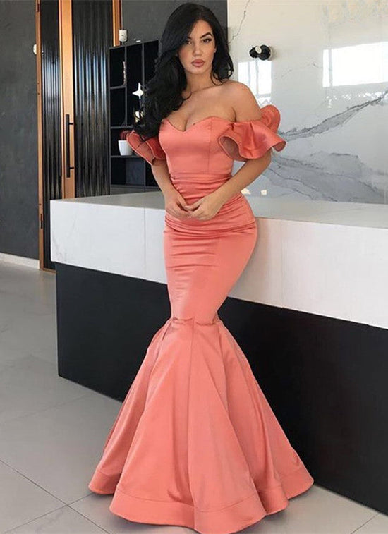 Gorgeous Off-the-Shoulder Long Prom Dress | Mermaid Evening Gowns