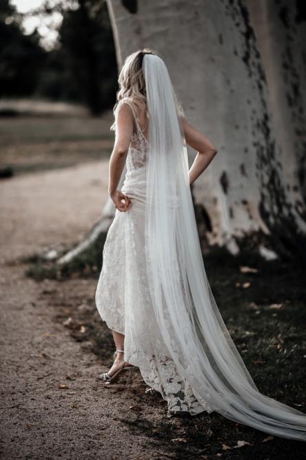 Mermaid Backless Lace Wedding Dress