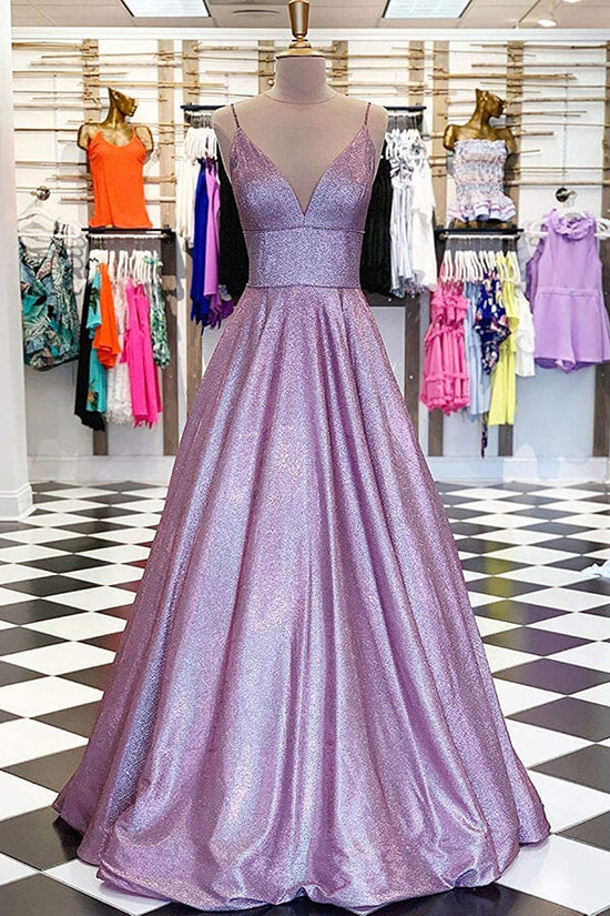 Sparkly Lavender Sequins Prom Dress Gorgeous Party Dress